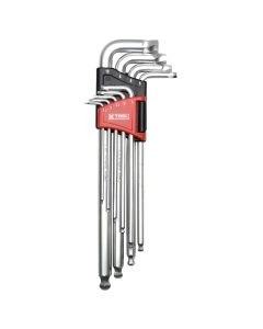 KTI75450 image(0) - K Tool International Allen Key Set Damaged Hex Screw Removal 9 pc