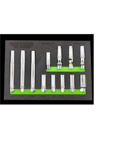 12 PC. 3/8'' DR. MAGNETIC SPARK PLUG MASTER SET