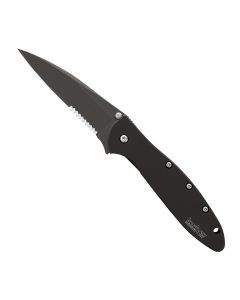 KER1660CKTST image(0) - Kershaw KEN ONION LEEK SERRATED KNIFE WITH BLACK