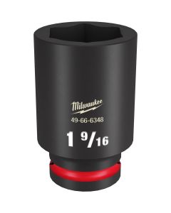 MLW49-66-6348 image(0) - Milwaukee Tool SHOCKWAVE Impact Duty  3/4"Drive 1-9/16" Deep 6 Point Socket