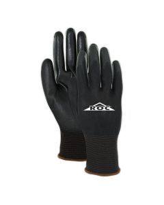 MGLBP169-6 image(0) - Magid Glove & Safety Black Polyurethane Palm Coated 100% Polyester Machine Knit Glove (Size 6/XS)