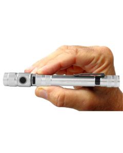 MXN00369 image(0) - Maxxeon WorkStar 369 Rechargeable LED Zoom Penlight/Inspection Light USB-C, Silver