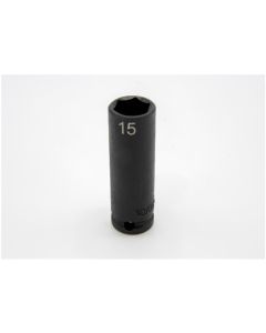 VIMIMPM615D image(0) - VIM 15MM X 3/8'' DR. CR-MO IMPACT SOCKET - DEEP