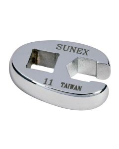 SUN971011 image(0) - Sunex 3/8" Dr. 11mm Flare Nut Crowfoot Wrench