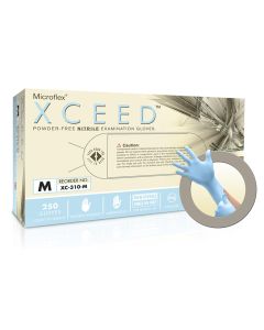 MFXXC310S image(0) - Microflex XCEED PF NITRILE EXAM GLOVES SMALL 250PK