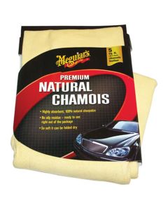 MEGX2200 image(0) - Meguiar's Automotive CHAMOIS SUPER THICK NATURAL 5.0 SQ FT