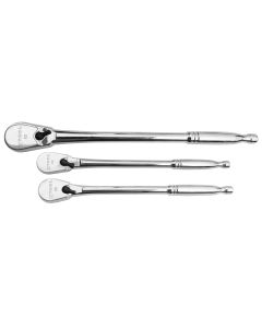 KTIXD3PRSET image(0) - K Tool International 3pc 120 Tooth Ratchet Set