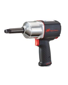 Ingersoll Rand 1/2" Air Impact Wrench, Quiet, Pistol Grip, 2" Extended Anvil, 780 ft-Lbs Max Torque