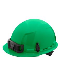 MLW48-73-1106 image(0) - Green Front Brim Hard Hat w/4pt Ratcheting Suspension - Type 1, Class E