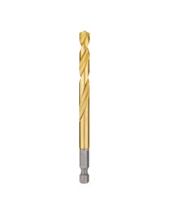 MLW48-89-4616 image(0) - Milwaukee Tool 19/64" SHOCKWAVE RED HELIX Titanium Drill Bit