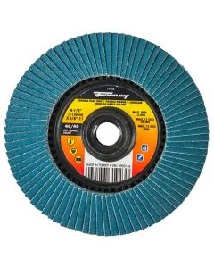 Forney Industries Double Sided Flap Disc, 40/40 Grits, 4-1/2 in 5 PK