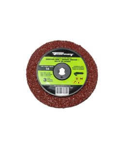 Forney Industries Resin Fibre Sanding Disc, Aluminum Oxide, 5 in x 7/8 in Arbor, 16 Grit