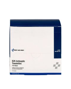 FAOJ308 image(0) - First Aid Only BZK Antiseptic Wipes 100/box