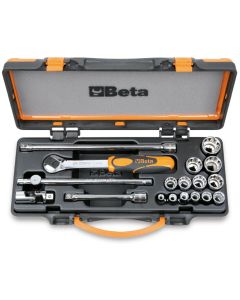 BTA009100925 image(0) - Beta Tools USA 910AS/C13-13 Sockets and 5 Accessories