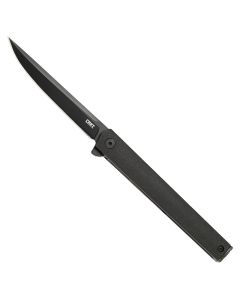 CRK7097K image(0) - CRKT (Columbia River Knife) CEO Blackout EDC Folding Pocket Knife: Everyday Carry, Liner Lock, Glass Reinforced Nylon Handle, Deep Carry Pocket Clip