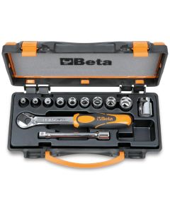 BTA009100909 image(0) - Beta Tools USA 910A/C10-10 Sockets and 2 Accessories