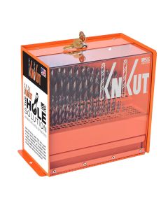 KNKKK110MTD image(0) - KnKut 110 Piece Fractional Jobber & Mechanics Step Point Bits Mobile Truck Display