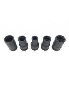 CTA5035 image(0) - CTA Manufacturing VAG 5pc. Brake Caliper Socket Set