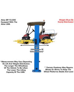 ATEATLMA image(5) - Atlas Automotive Equipment 2-Post Lift "Lawnmower" Adapter (WILL CALL)