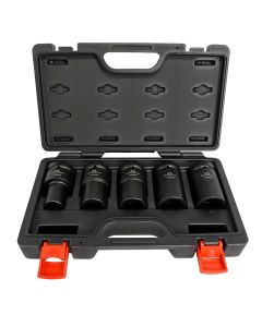 COUCBBS1-S5 image(0) - Counteract Commercial Deep Impact Socket - 1" Drive - 5pc Set - 17mm, 27mm, 30mm, 33mm, 35mm