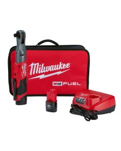 MLW2558-22 image(0) - Milwaukee Tool M12 FUEL 1/2" Ratchet 2 Battery Kit