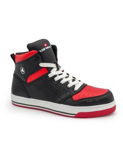 Airwalk AIRWALK - ARENA MID Series - Men's Mid Top Shoe - CT|EH|SR - Black/Red - Size: 11.5W