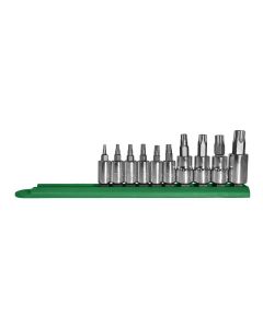 MAY16016 image(0) - Mayhew 10PC Tamperproof TORX Plus Socket Bit Set