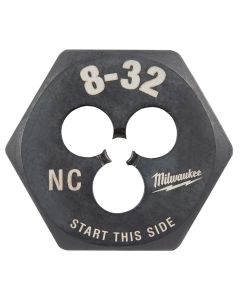 MLW49-57-5321 image(0) - Milwaukee Tool 8-32 NC 1-Inch Hex Threading Die