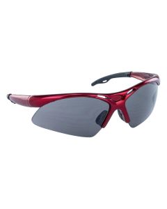 SAS Safety Diamondback Safe Glasses w/ Red Frame and Shade Lens