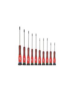 MLW48-22-2612 image(0) - Milwaukee Tool 10pc Precision Screwdriver Set