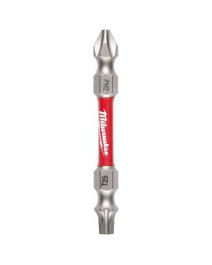 MLW48-32-4312 image(0) - Milwaukee Tool SHOCKWAVE PH2/T25 ImpactDouble Ended Bit