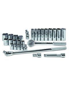 SKT4128-6 image(0) - S K Hand Tools Set Skt 1/2dr Mix 6pt Fr 28pc