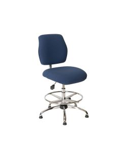 LDS (ShopSol) ESD Chair - Medium Height -  Economy Blue