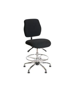 ESD Chair - Medium Height -   Deluxe Black