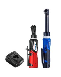 ACDARW1218-K18 image(0) - ACDelco ARW1218-K18 G12 Series 12V Li-ion Cordless 3/8"? Extended Ratchet Wrench & �"? Ratchet Wrench Combo Tool Kit