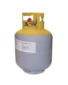 Mastercool 50lb DOT tank with float switch and 1/2" acme