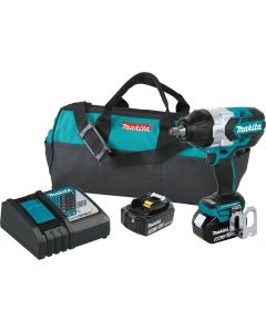 MAKXWT08T image(0) - Makita 18V High Torque 1/2" Sq. Impact Wrench Kit