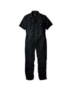 Short Sleeve Coverall Black, Small