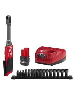 MLW3050-21 image(0) - Milwaukee Tool M12 FUEL INSIDER Extended Reach Box Ratchet Kit