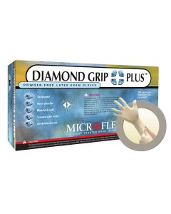 Microflex DIAMOND GRIP PLUS LATEX GLOVES M