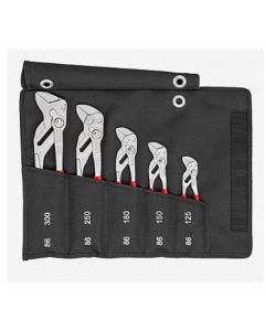 KNP001955S4 image(1) - KNIPEX 5 Pc. Pliers Wrench Set in a Tool Roll