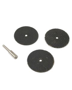 FOR60214 image(0) - Cut-Off Wheel Kit, 1-1/2 in with 1/8 in Mandrel, 4-Piece