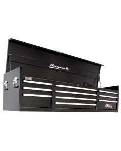 H2PRO Series 72" 10-Drawer Top Chest, Black