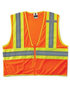 ERG21303 image(0) - 8229Z S/M Orange Type R Class 2 Two-Tone Vest