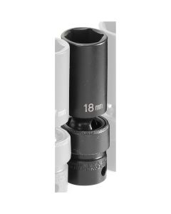 GRE1018UMD image(0) - Grey Pneumatic 3/8" DRIVE X 18MM DEEP UNIVERSAL