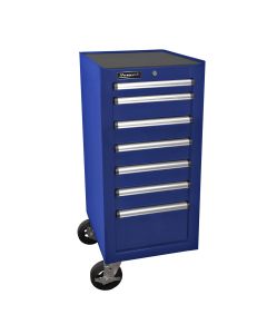 Homak Manufacturing 18 in. H2Pro Series 7-Drawer Side Cabinet, Blue