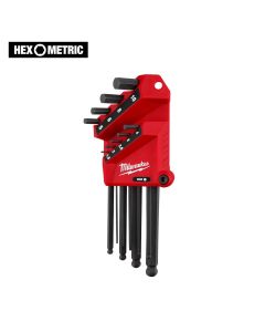 MLW48-22-2186 image(0) - Milwaukee Tool 9-Key Ball End L-Style Hex Key Set - Metric