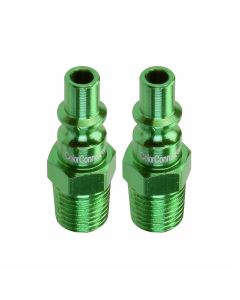 LEGA71440B-2PK image(0) - Legacy Manufacturing B 1/4" Green Plug 1/4" MNPT 2p