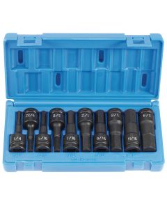 GRE1398H image(0) - Grey Pneumatic 10PC 1/2" DR HEX DRIVER SET