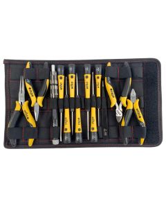 WIH45892 image(0) - Wiha Tools 26 Piece ESD Safe PicoFinish Precision Screwdrivers Pliers and Bits Set with Heavy Duty Velcro Pouch